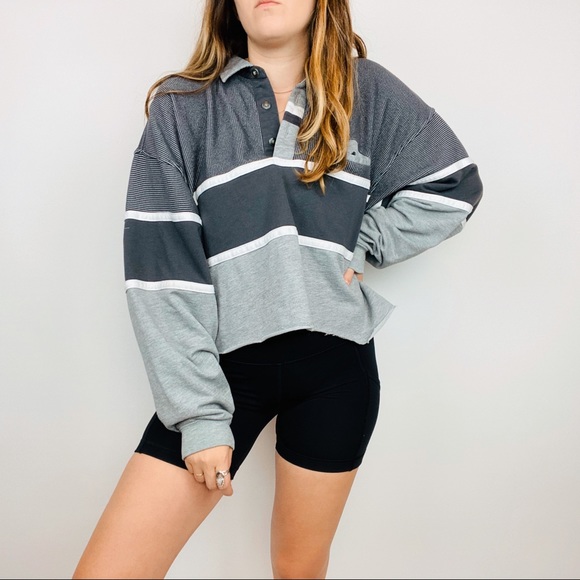 Vintage Tops - Vintage gray cropped top